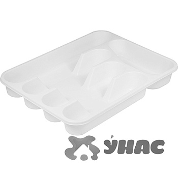 Лоток для столовых приборов белый М1140 (30)