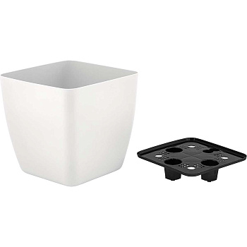 Горшок ВИЕННА 5л со встав квадрат бел жасмин 