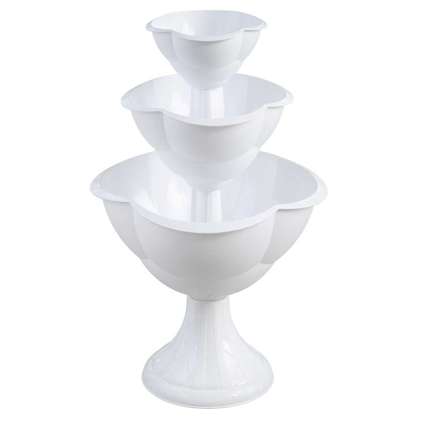 Кашпо 3-х ярусн. Водопад Белый Бриг 