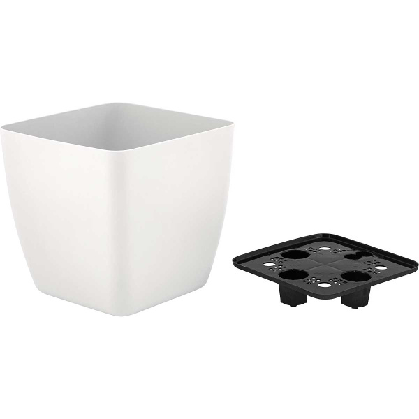 Горшок ВИЕННА 5л со встав квадрат бел жасмин 
