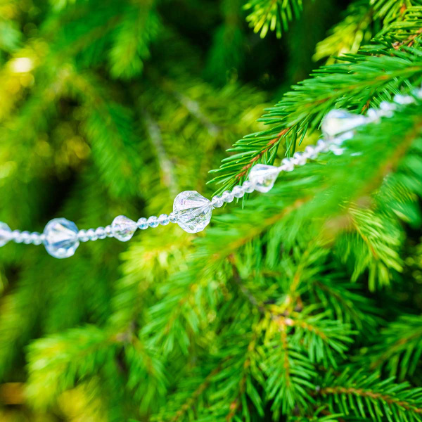 Цепь новогодняя T200-3 2.7 м Сосульки прозрачные (288)