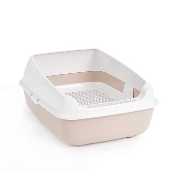 Лоток с бортом и сеткой бежевый БШ8574 х4