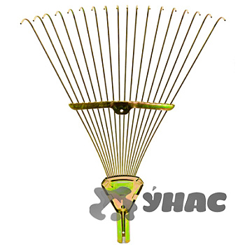 Грабли веер.18зуб. (NA8013) раздвижные, проволочные, раздвижные,без черенка, металл САДОВИТА