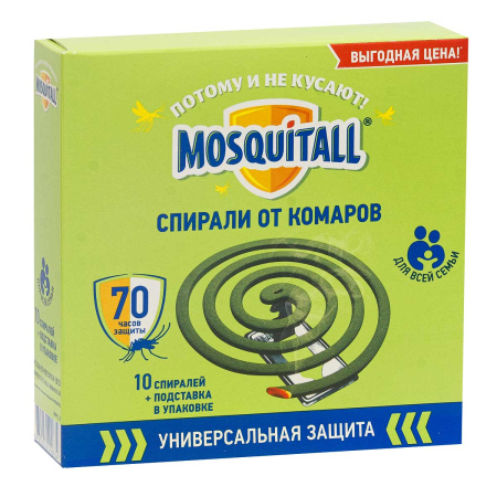Антикомариные спирали 10 шт Москитол