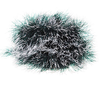 Мишура 9222-4 зеленый с белым d-15см, длина 2м(запайка 5шт)