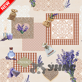 Клеенка 140*20 ДЕКОРАМА 94В Лаванда ТУРЦИЯ