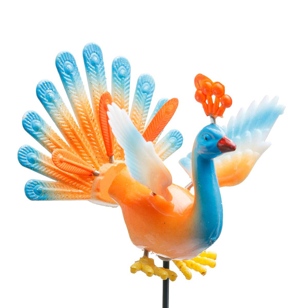 Штекер садовый Павлин с пружинками NA2585