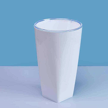 Кашпо "Грейс" d15 Белое Пласт Авеню х8 