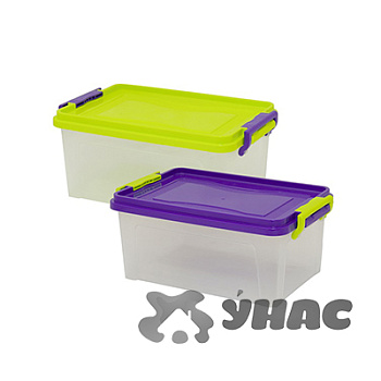 Контейнер для хранения 14 л М2866 прямоугольный Микс