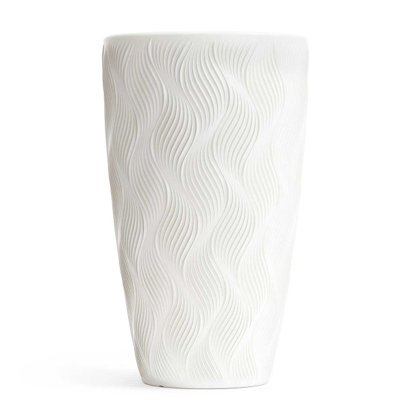 Кашпо ФЛЭЙМ 5/24 л со вставкой Белый БШ8883 х2 