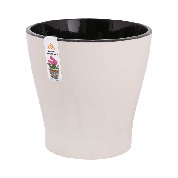 Горшок ЛЕЯ БЕЖ 3,6л двойной БШ7938 (20) 