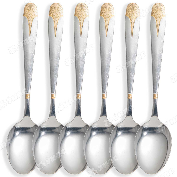 Ложка столовая NA1778-1 Павлин 6 шт. (100)