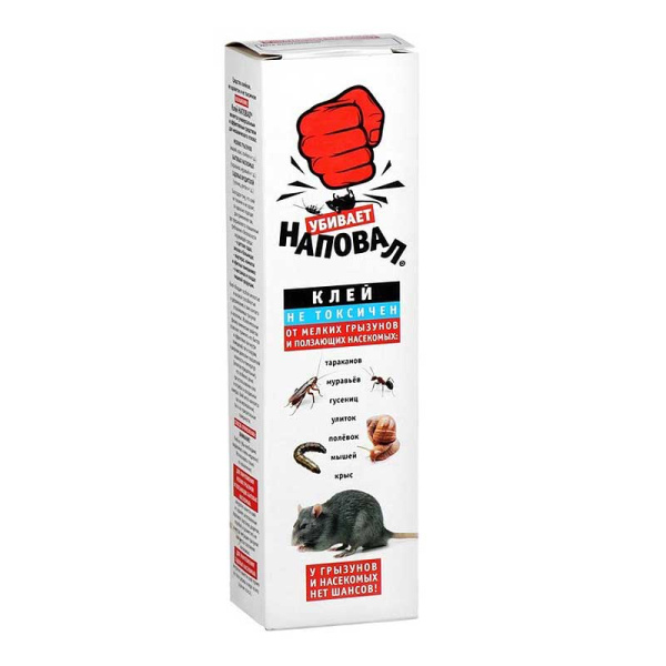 Клей от грызунов Наповал в тубе 135гр х50