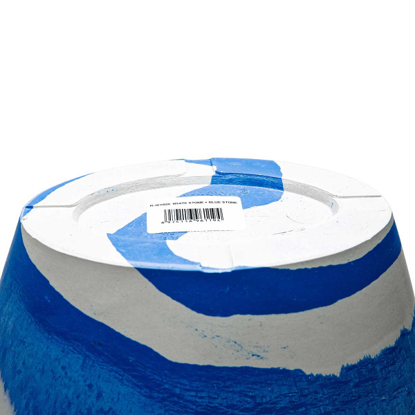 Вазон 5,5 л белый+голубой R-16YB25бг 