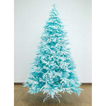 Елка  XO-2332-7ft-210 210см 1022 веток бирюзовая метал. подставка  РЕ+ПВХ