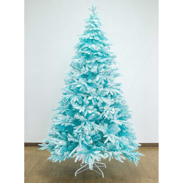Елка  XO-2332-7ft-210 210см 1022 веток бирюзовая метал. подставка  РЕ+ПВХ