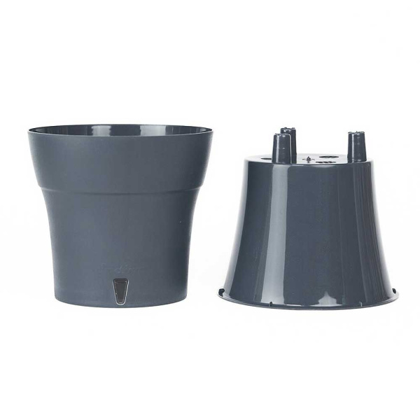 Горшок ДАЛИ СОФТ 2,1 л Антрацит х10 