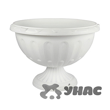 Горшок ДЖУЛИЯ 8л на ножке БЕЛ БШ1389 (15)