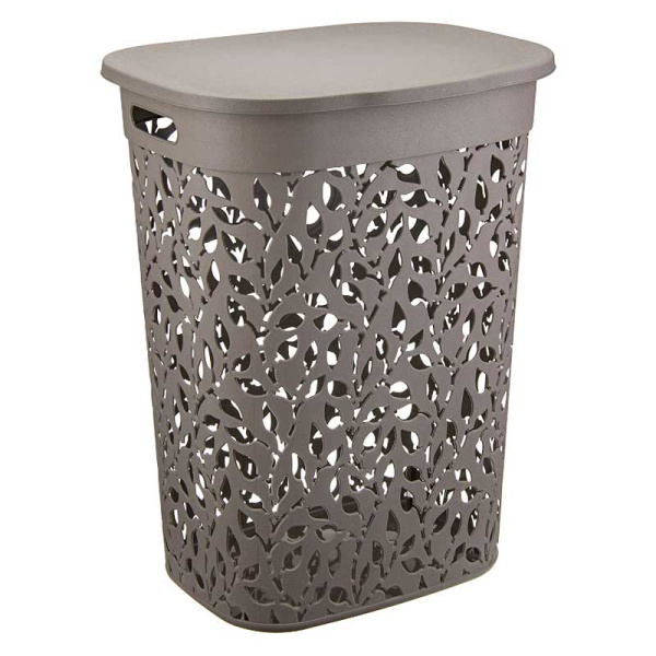 Корзина для белья Флора 55 л Французcк серый М2621 