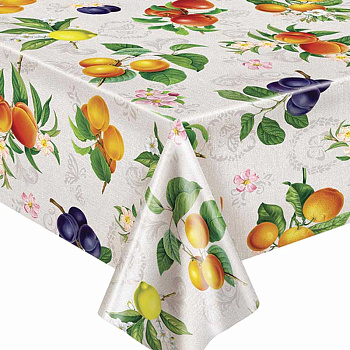 Скатерть Стиль с бейкой 135*110 638/2 Фрукты на ветке Тверь