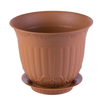 Кашпо "Европа" 0,3 л. терракот х20 