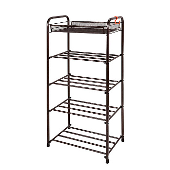 Подставка для обуви Альфа 15 5-и полочная 40 см ПДОА 15 Коричневый