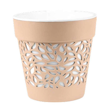 Кашпо Блоссом 8,3 л Пудра/Белый КШ-0509 х6 