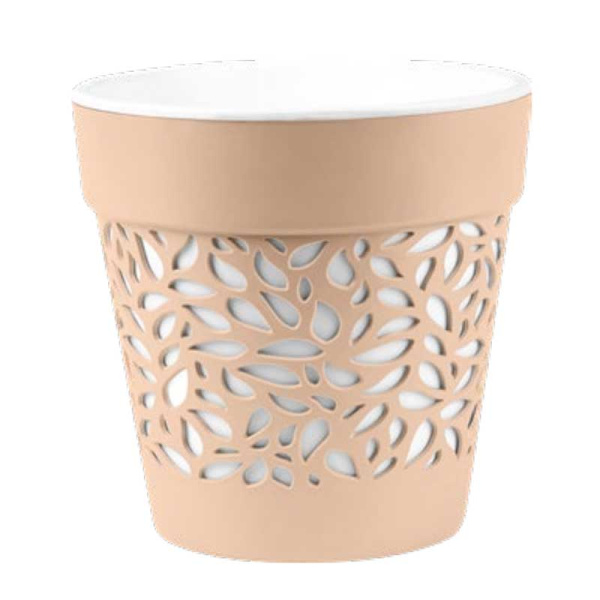 Кашпо Блоссом 8,3 л Пудра/Белый КШ-0509 х6 