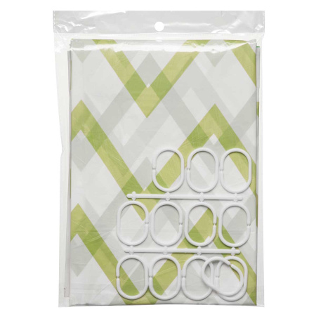 Шторы для ванной 180*180 см с рисунком ПВХ G-9-5NA 