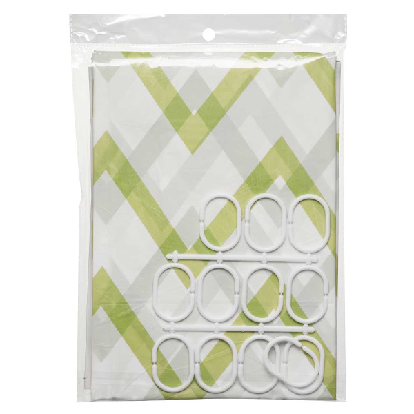 Шторы для ванной 180*180 см с рисунком ПВХ G-9-5NA 