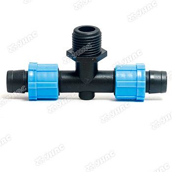 Тройник (SH4030-S) 1/2-цанга1/2-цанга-1/2 внеш рез (Цена за 10шт)