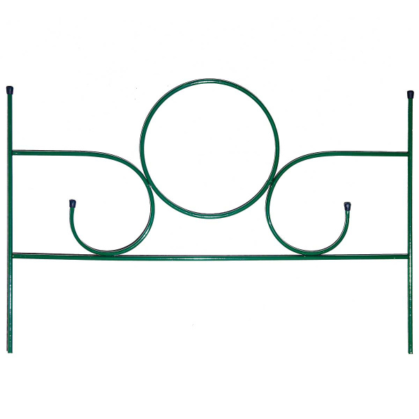 Заборчик декоративный металлический садовый №12 Симфония-мини 0,59*0,48м 5 секций (2 метра) САДОВИТА