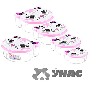 Набор контейнеров "Pets" Эльфпласт 479 (24)