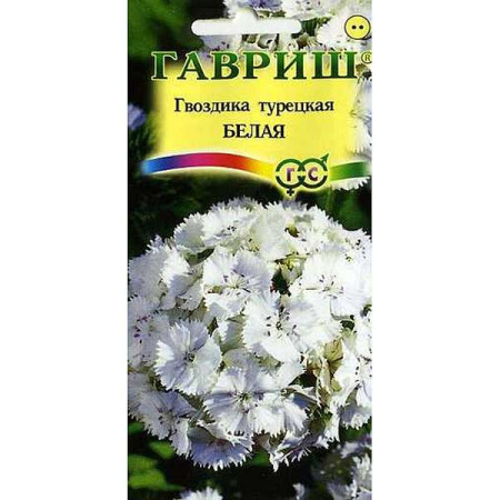 Гвоздика турецкая Белая Гавриш Ц 