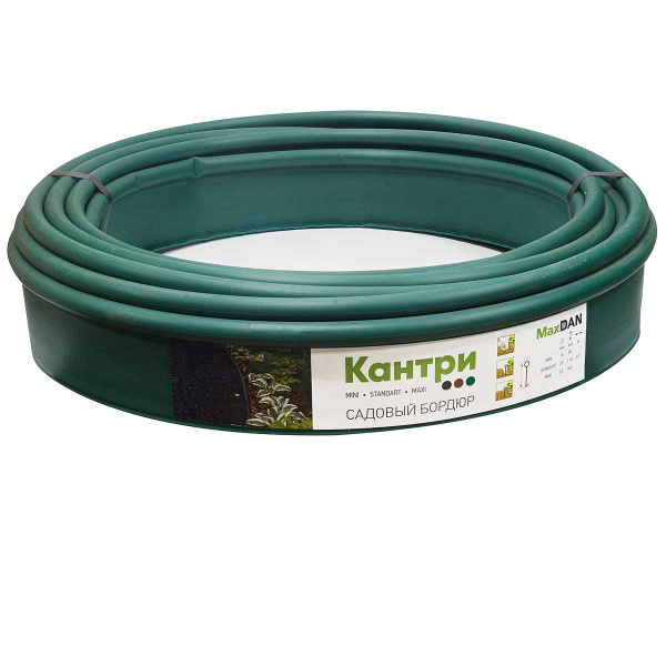 Лента бордюрная Кантри ЗЕЛ 8*1,5см 10м