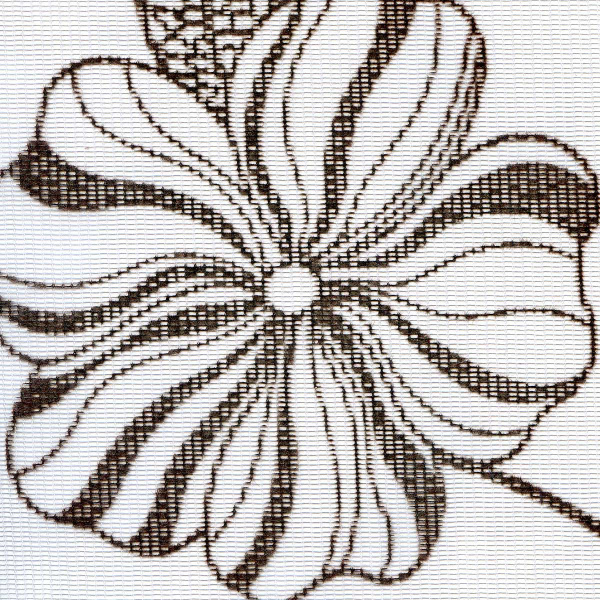 Сетка москитная д/дв NA2663 2,1*1м белая с корич. рисунком на магнитах