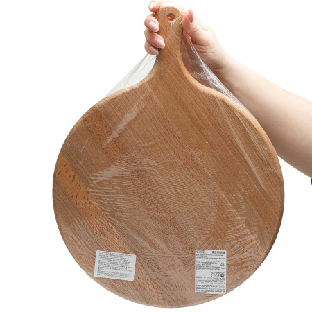 Доска разделочная РОЗМАРИ d40см круг с ручкой дерево