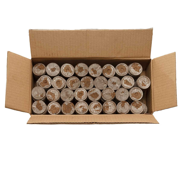 Торфоперегнойные таблетки Turbo (44мм)Цена за КОРОБКУ х384шт. 