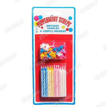 Свеча для торта (NA1151-1/50026) 6 см*24 шт