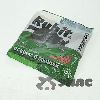 РУБИТ Зоокумарин гранулы 100гр (масло-сыр) х50