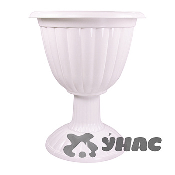 Горшок ЖАСМИН 12л высокая ножка БЕЛ БШ1390 (5)