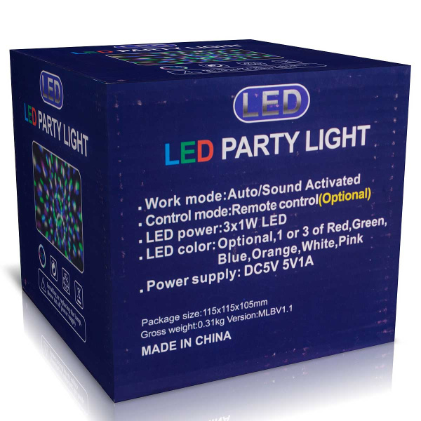 Светодиодн.LEDлампа YF-1628-1 1реж. Полушар на подставке цветное "Звездное небо"