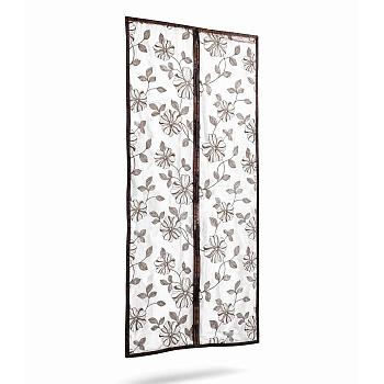 Сетка москитная д/дв NA2663 2,1*1м белая с корич. рисунком на магнитах