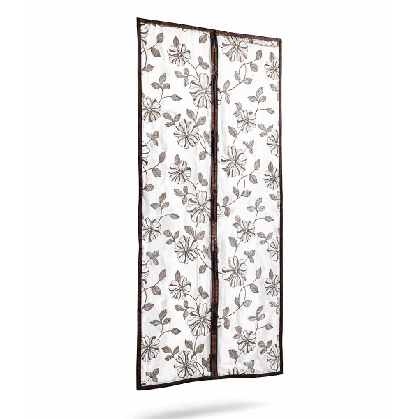 Сетка москитная д/дв NA2663 2,1*1м белая с корич. рисунком на магнитах