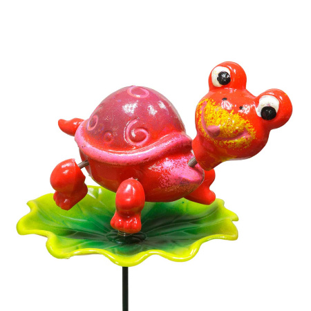 Штекер садовый Черепаха на кувшинке 10*9см NA2674 (288)