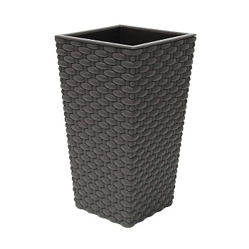 Кашпо РОТАНГ 320х320х565 18л Корич Ротанг М3084 