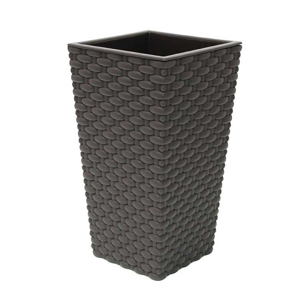 Кашпо РОТАНГ 320х320х565 18л Корич Ротанг М3084 