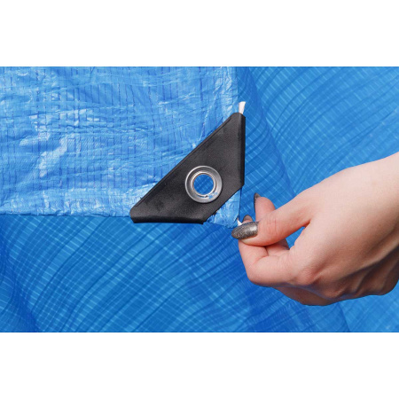 Тент хозяйственный 3*4м 60гр синий САДОВИТА