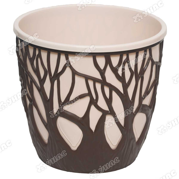 Кашпо Форест 3,5л коричневый/пудра КШ-0981 ВМС 