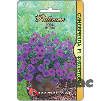 Петуния Синдерелла (мини) фиолетовая Биотехника Ц 